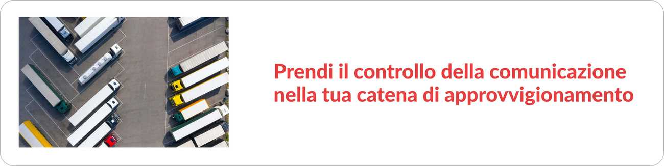 Prendi il controllo della comunicazione nella tua catena di approvvigionamento