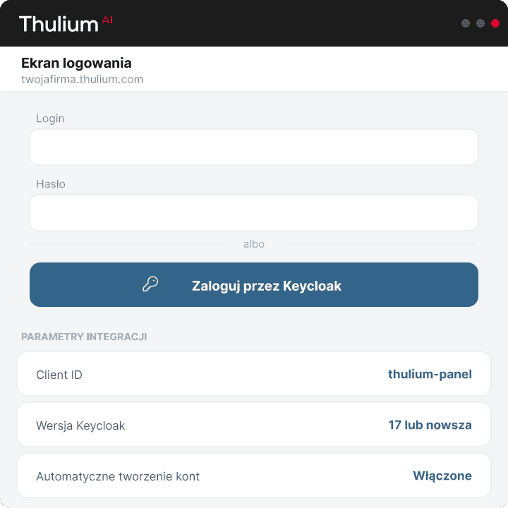 Instrukcja integracji Thulium z Keycloak