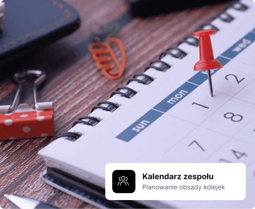 Kalendarz urlopowy w bok