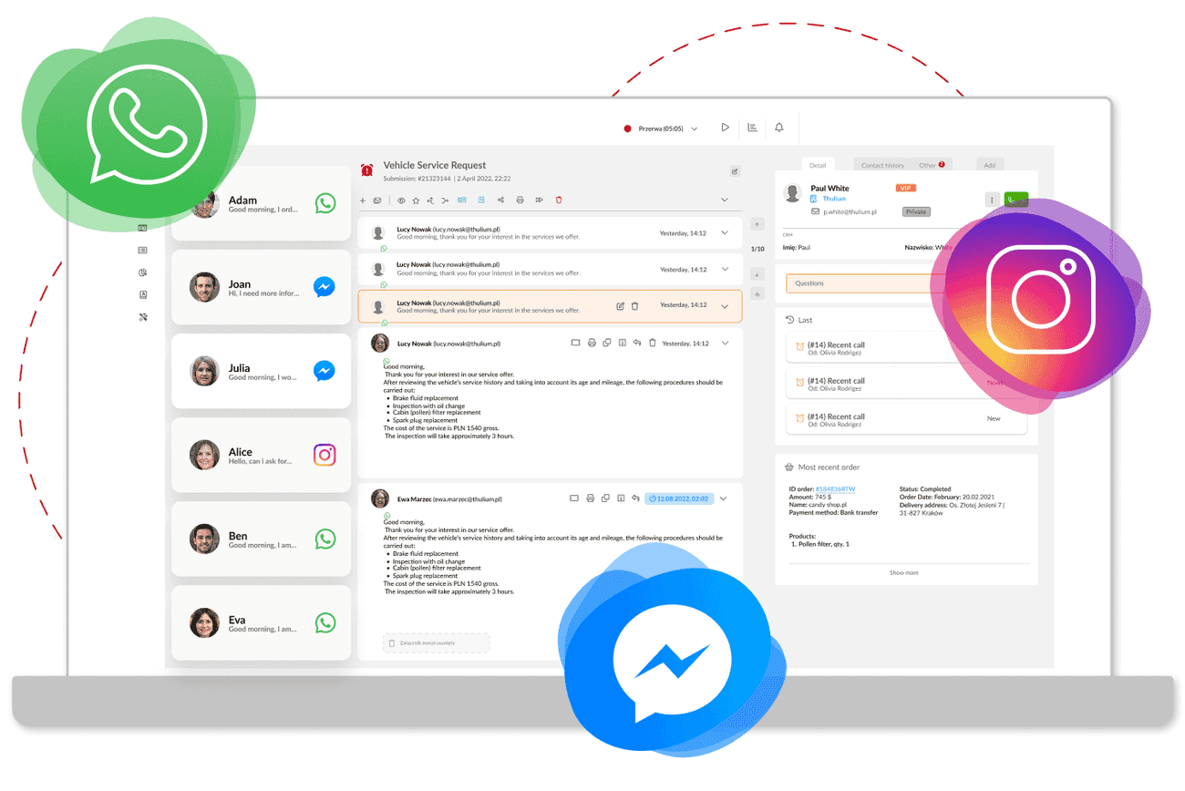 Integration with Whatsappem