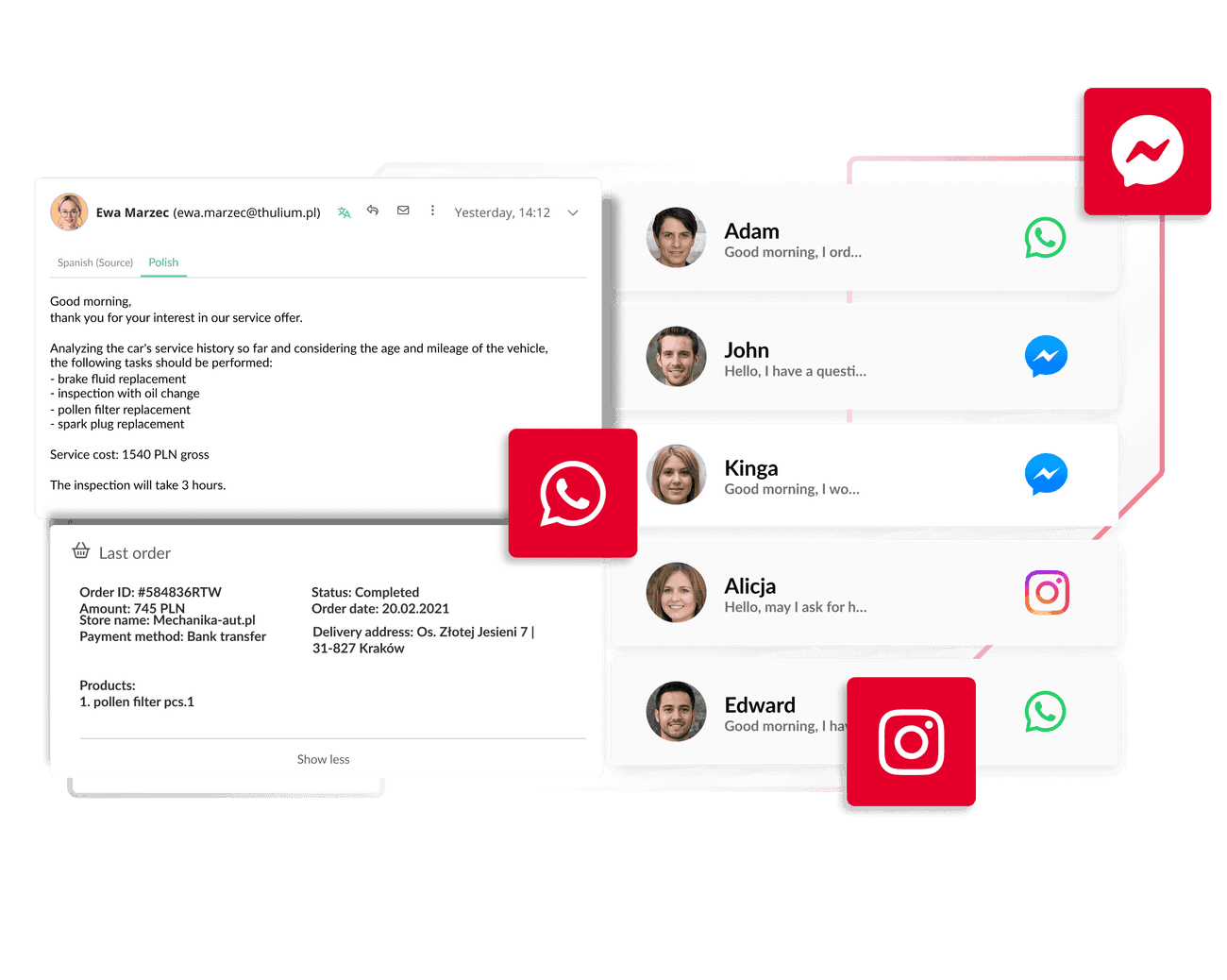 Integration with Whatsapp
